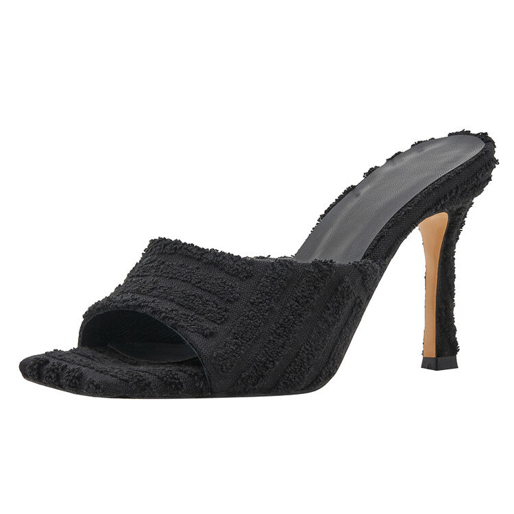 Towel Thin High Heel sandal