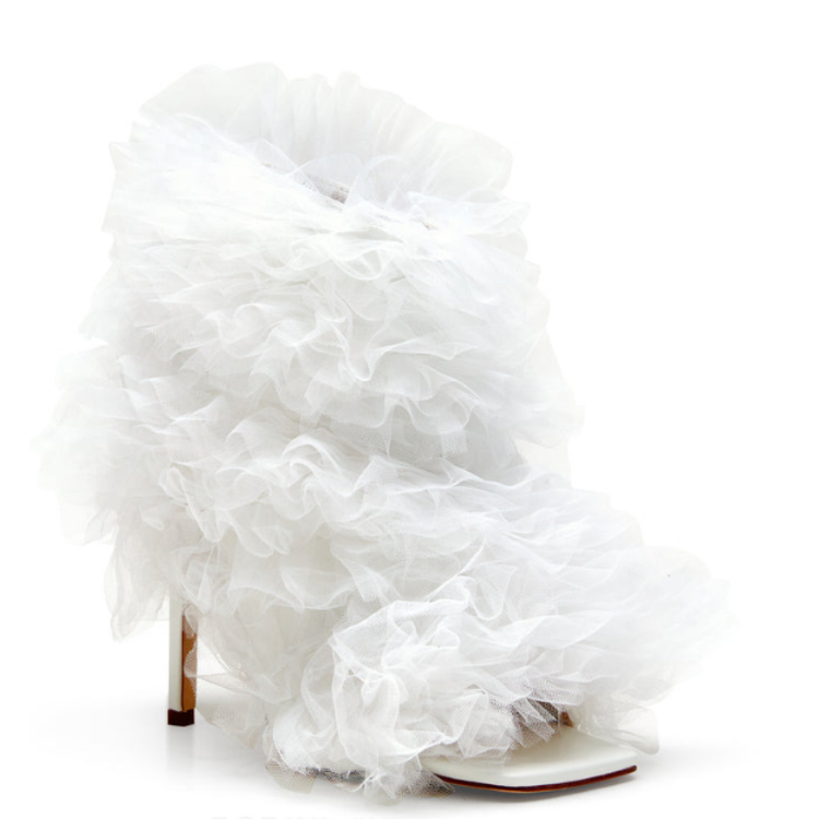 Multilayer Mesh High Heel Wedding Shoes