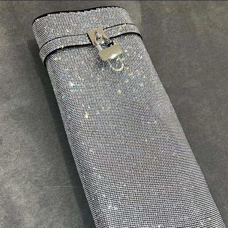 Rhinestones Knee High Crystals Trouser Wedge Boots For Women