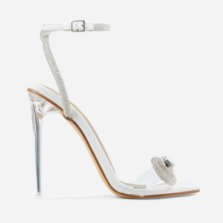 Diamonds straps high heel sandals