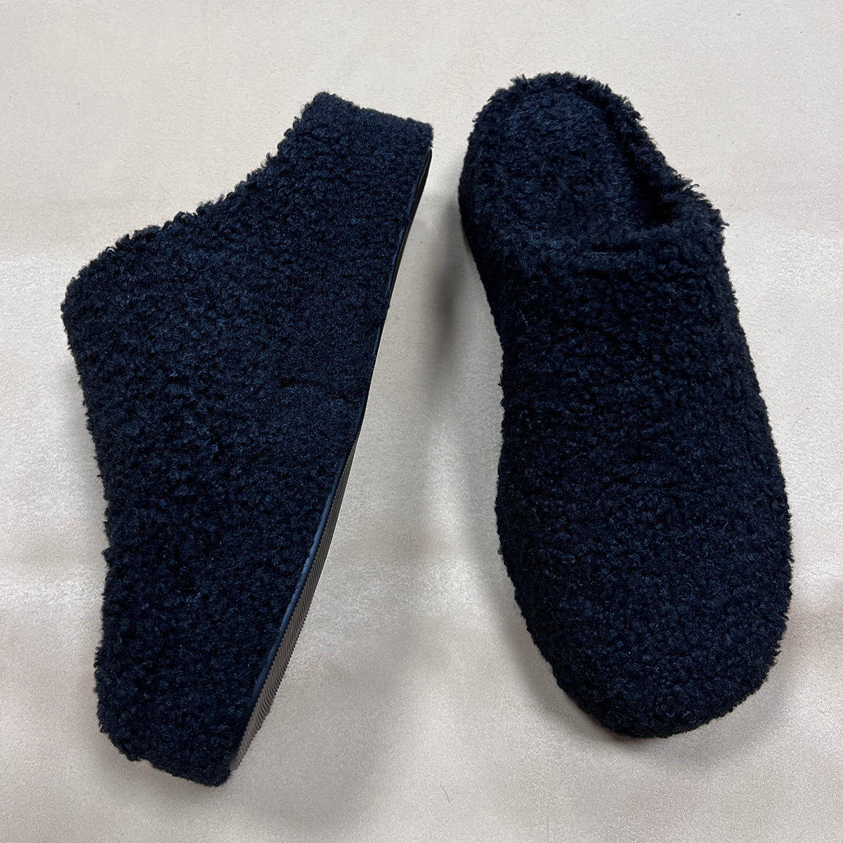 Women platform fur slippers