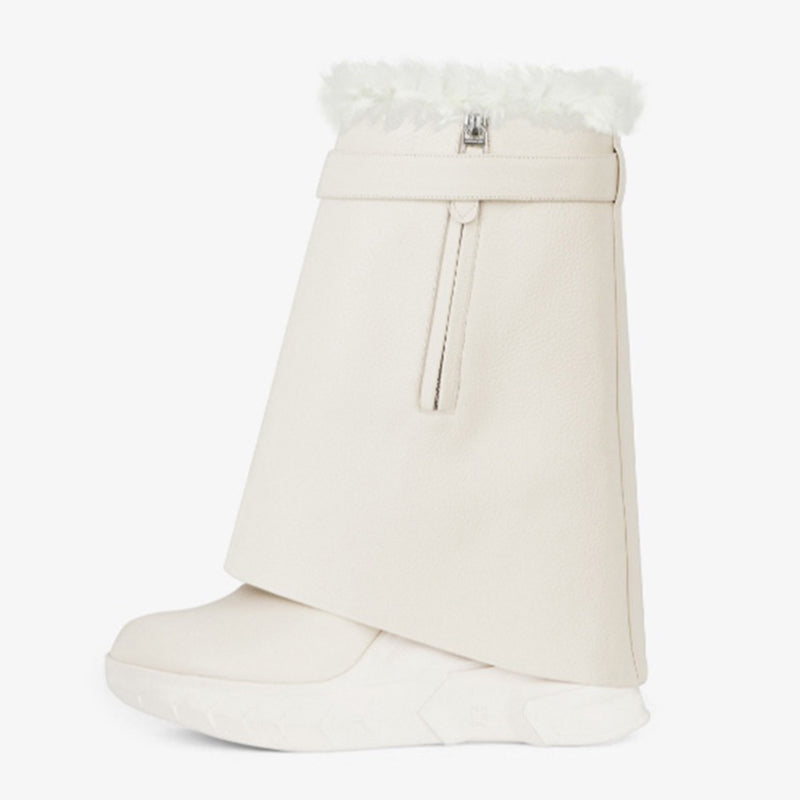 Winter fur snow women ankle boots