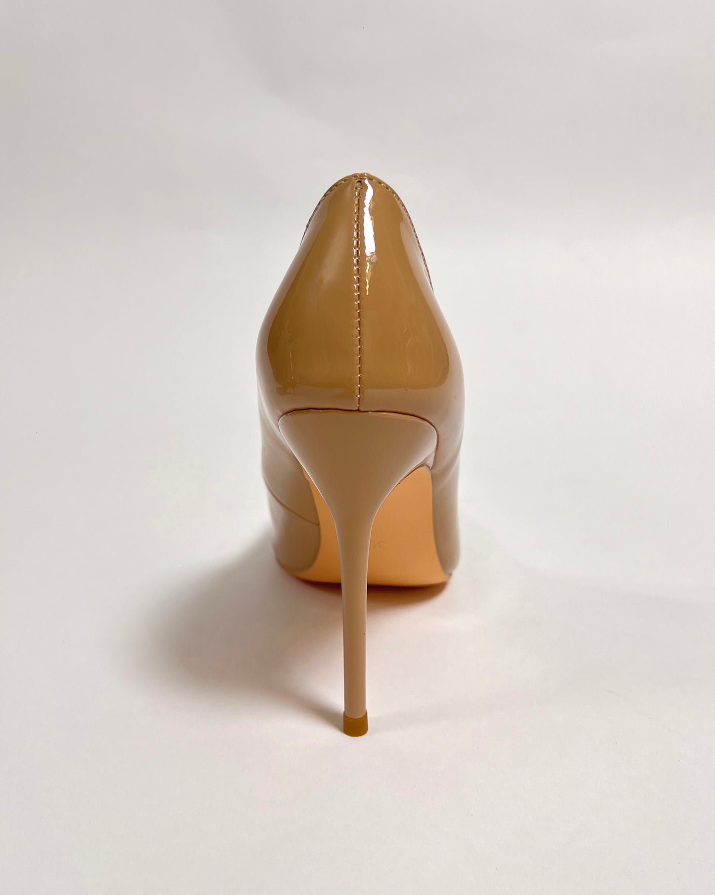 Ladies patent leather pointed toe office high heel pumps shoes