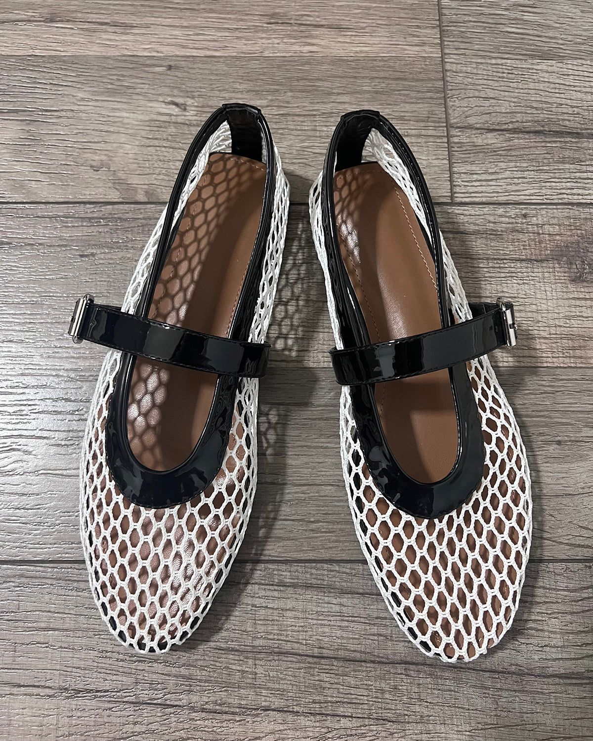 Women mesh flat ballet shoes