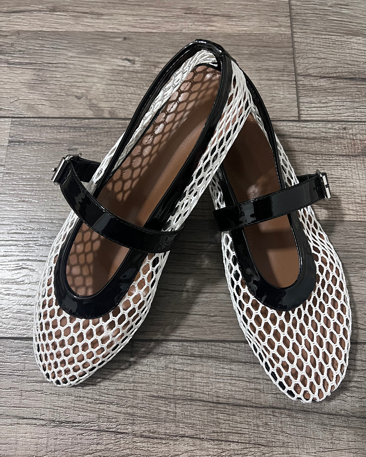 Women mesh flat ballet shoes