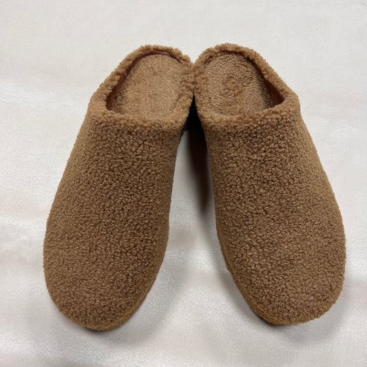 Women platform fur slippers